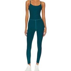 Beyond Yoga Spacesye Uplevel Midi Jumpsuit Green Workout Bodysuit Sleeveless M
